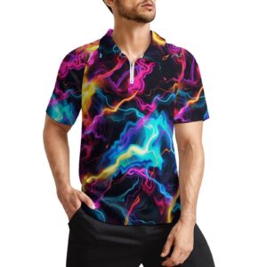 Ropa deportiva de manga corta Camiseta deportiva de manga corta con cremallera para hombre