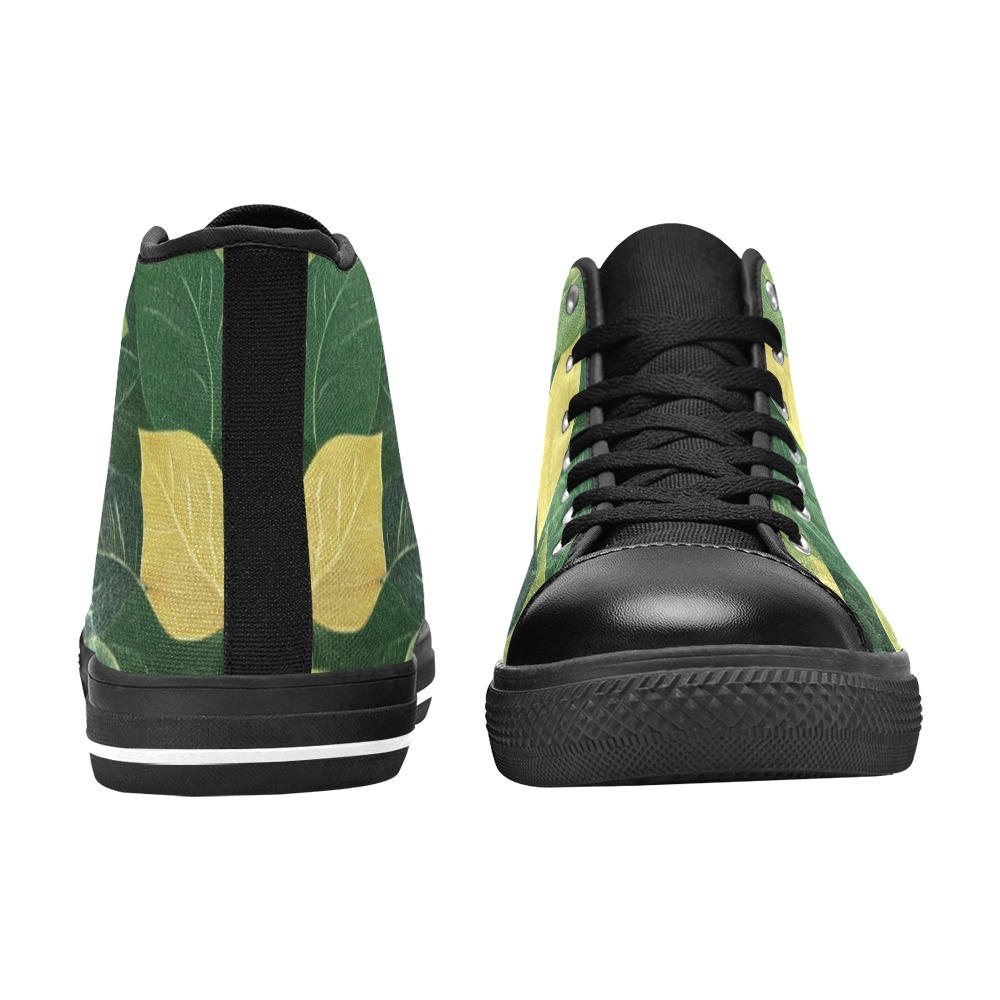Zapatillas hojas de lona clásicas de caña alta para mujer (Modelo 017) - Imagen 3