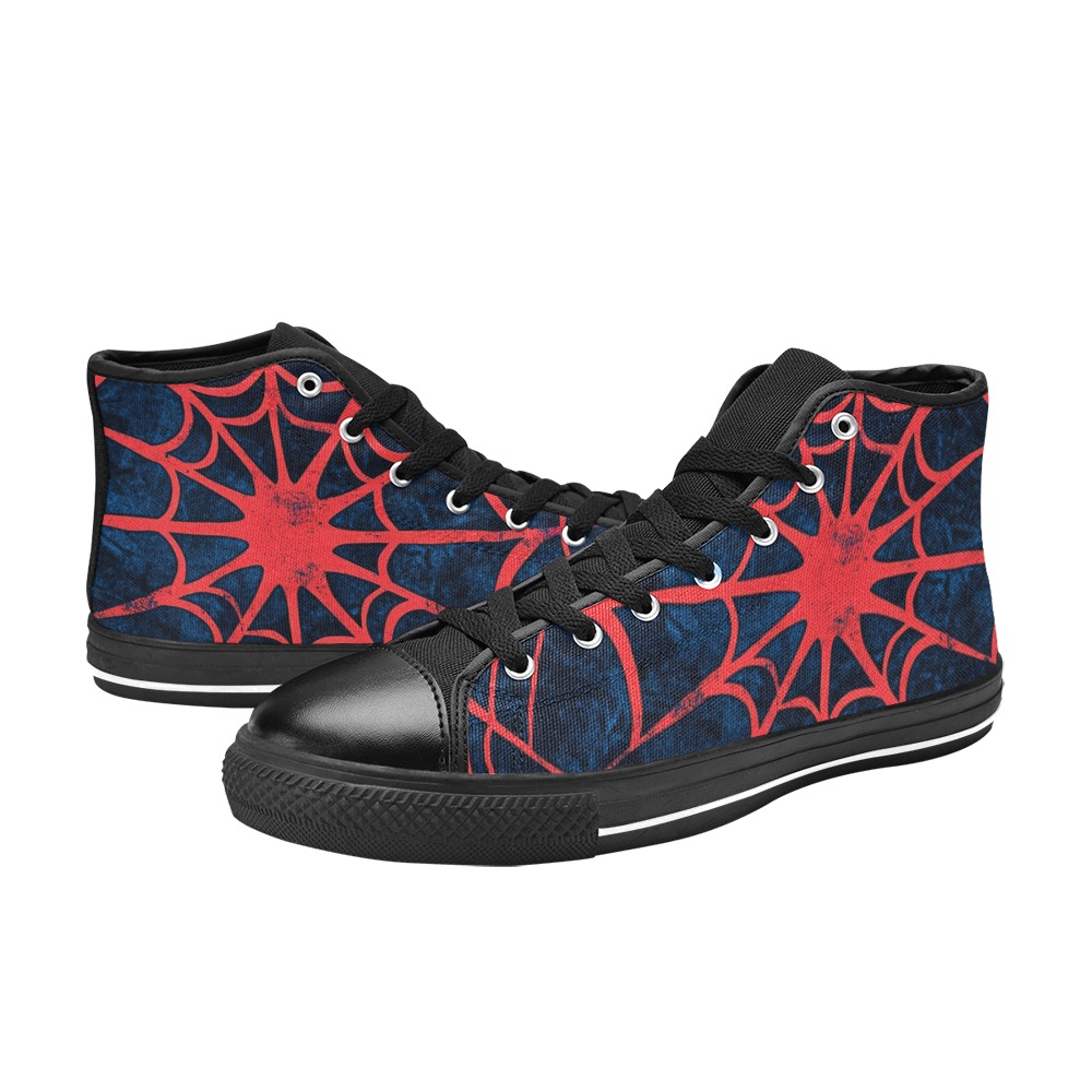 Zapatillas spider de lona clásicas de caña alta para hombre (Modelo 017) - Imagen 4