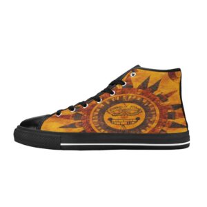Zapatillas aztecas de lona clásicas de caña alta para hombre (Modelo 017)