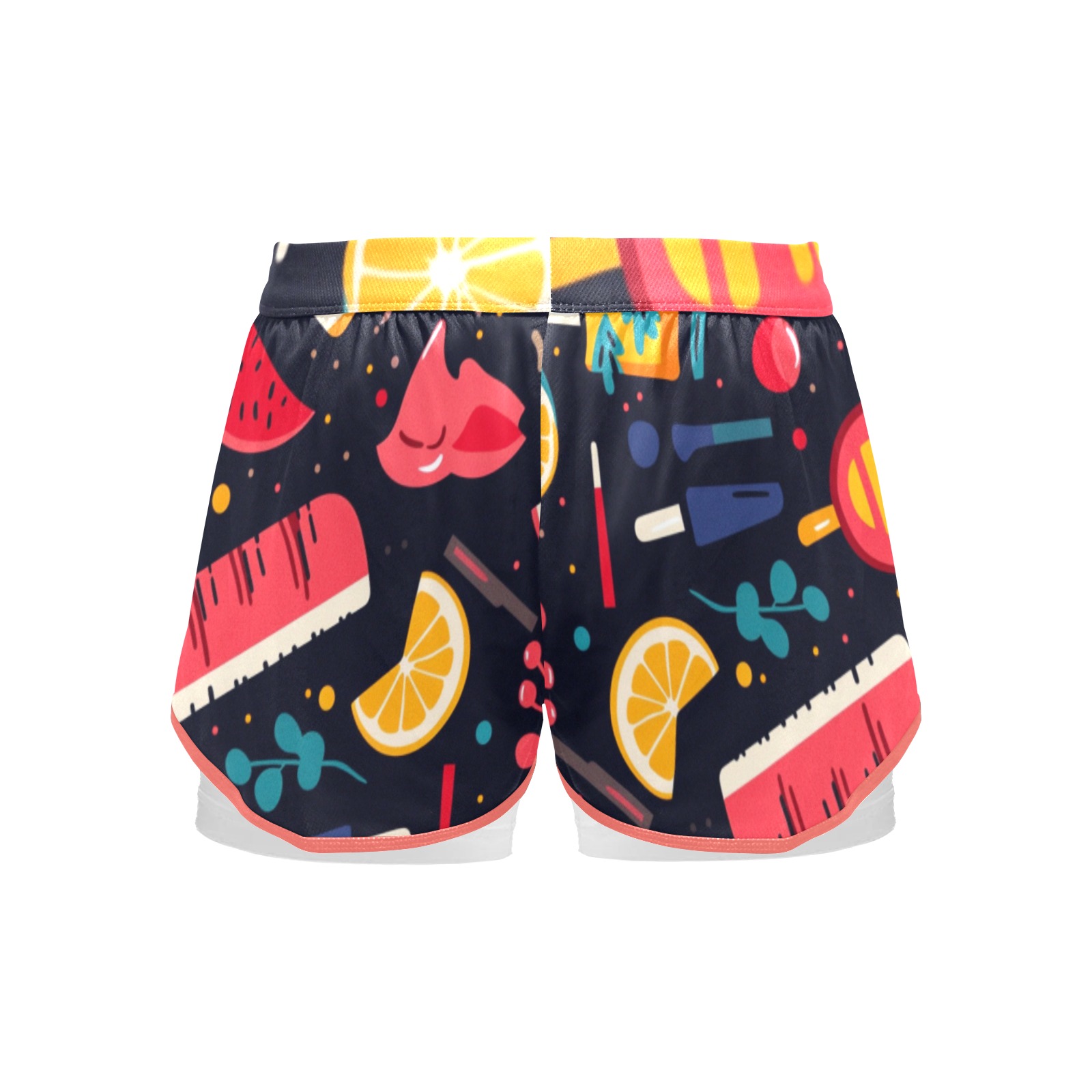 Calzonas frutales Pantalones cortos deportivos para mujer con forro de compresión (Modelo L63) - Imagen 4
