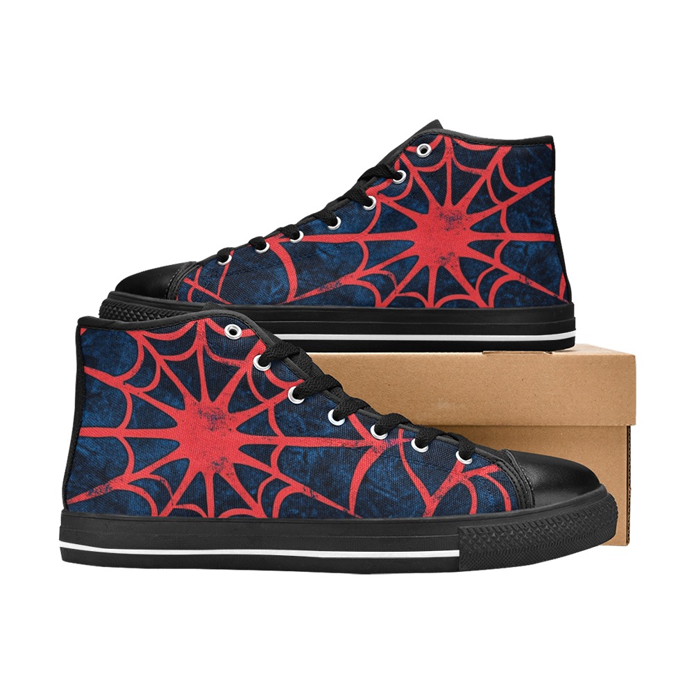 Zapatillas spider de lona clásicas de caña alta para hombre (Modelo 017) - Imagen 5