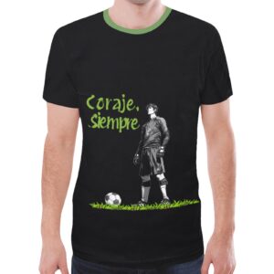 Fútbol con coraje Nueva camiseta con estampado total para hombre (Modelo T45)