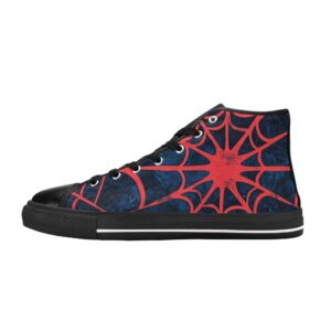 Zapatillas spider de lona clásicas de caña alta para hombre (Modelo 017)