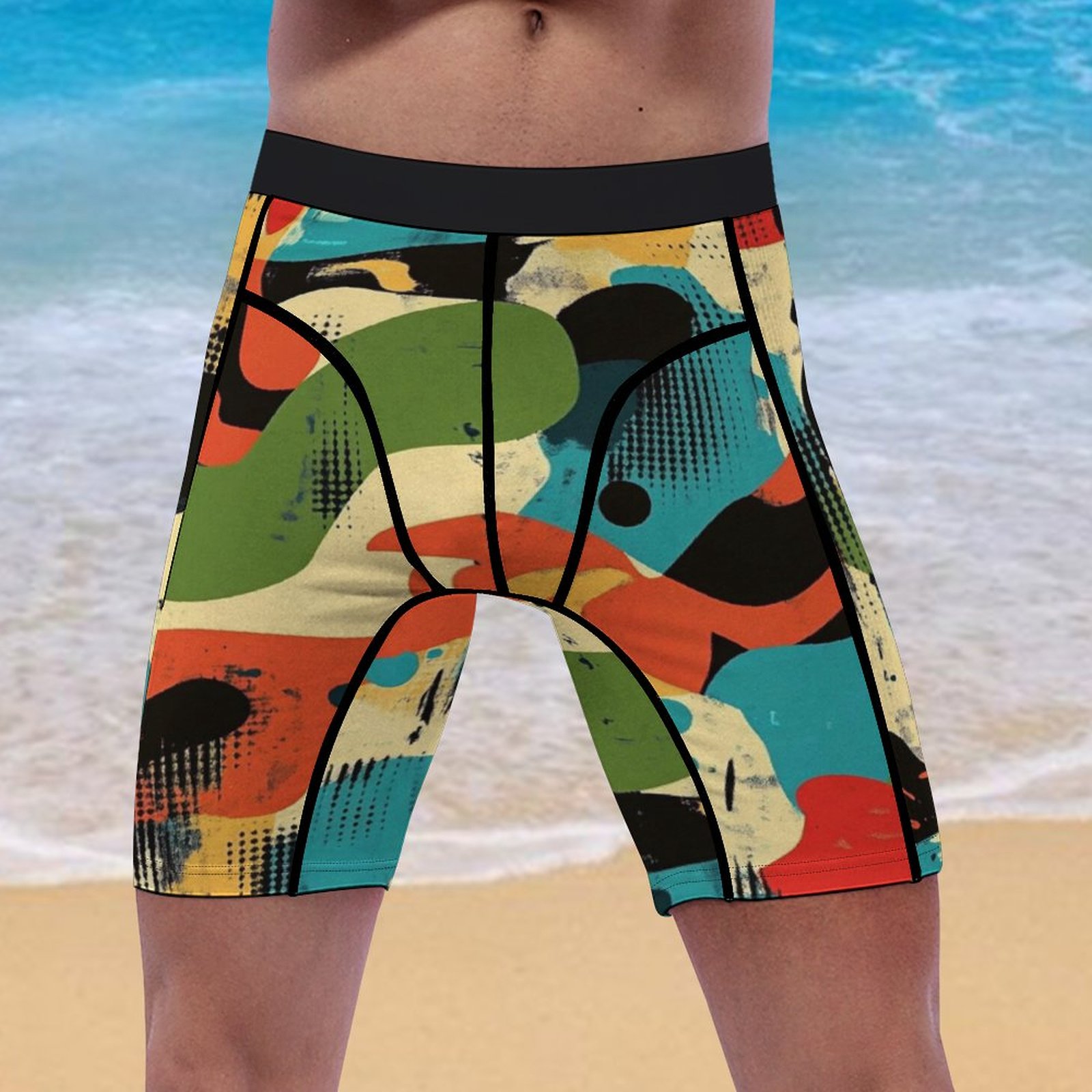 Pantalones cortos de compresión para hombre Ropa interior deportiva para hombre (K40) - Imagen 3