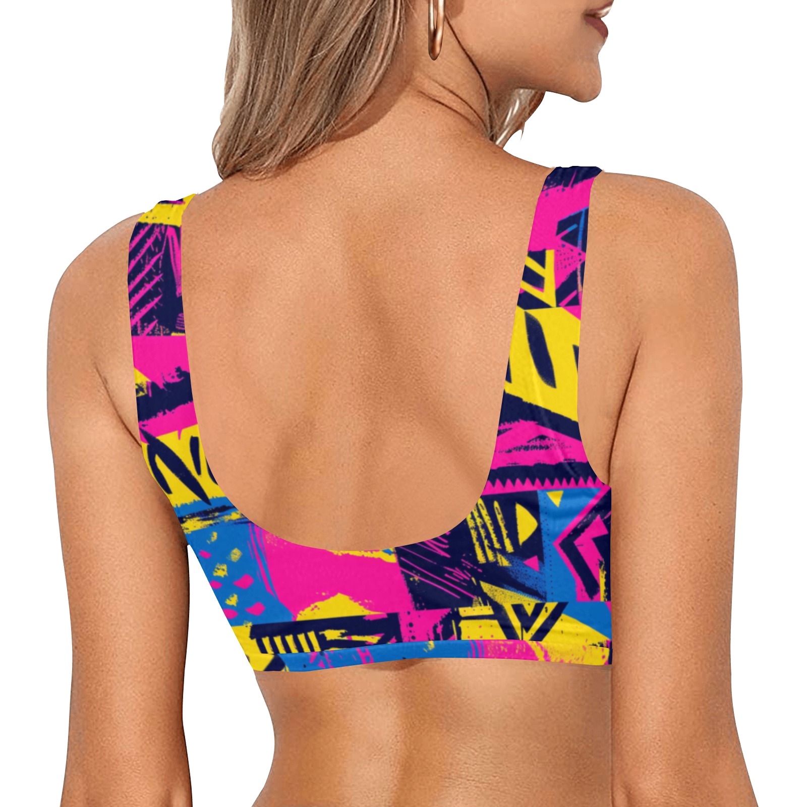 Sujetador deportivo grafiti Top de bikini deportivo (Modelo S07) - Imagen 2