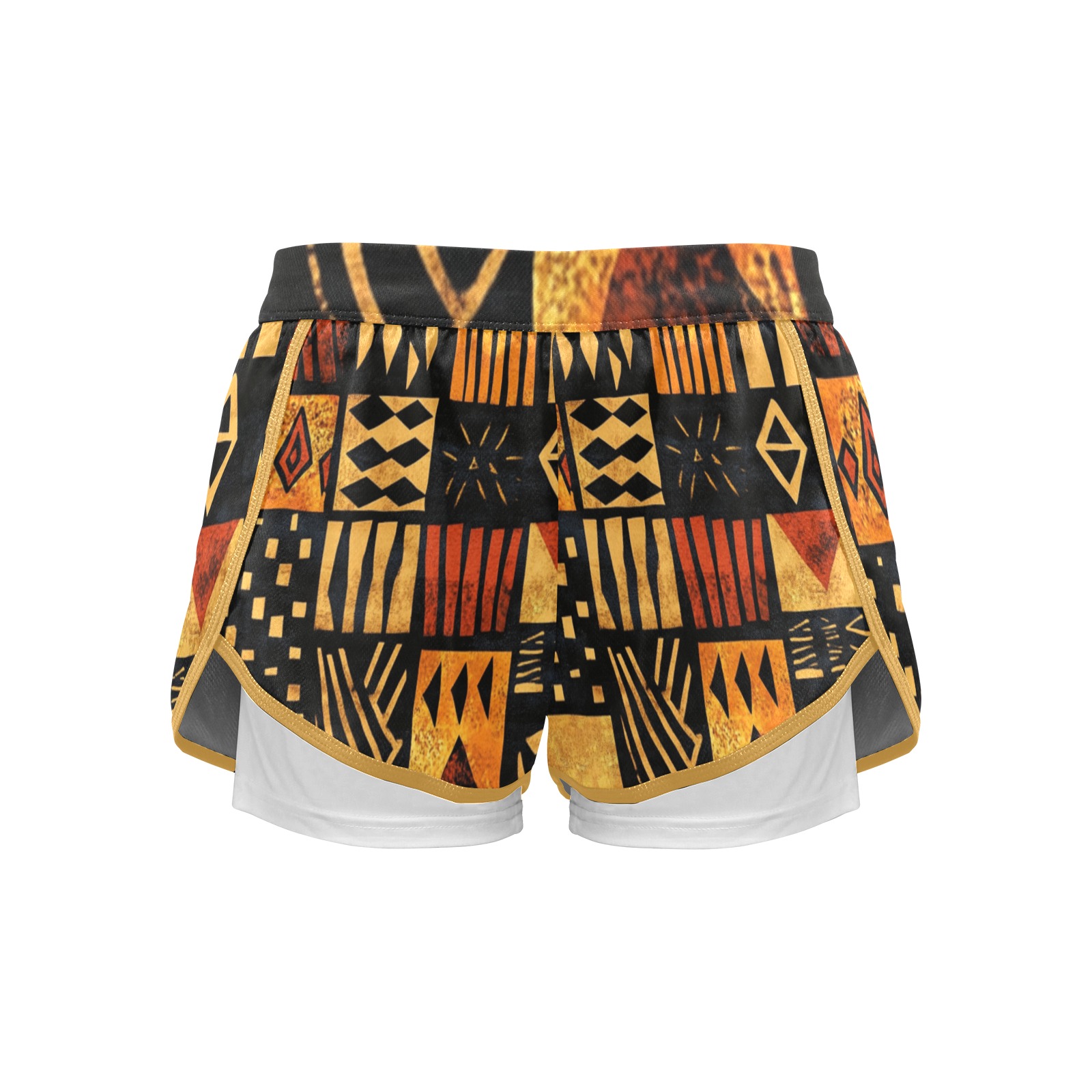 Calzonas tribales Pantalones cortos deportivos para mujer con forro de compresión (Modelo L63) - Imagen 3