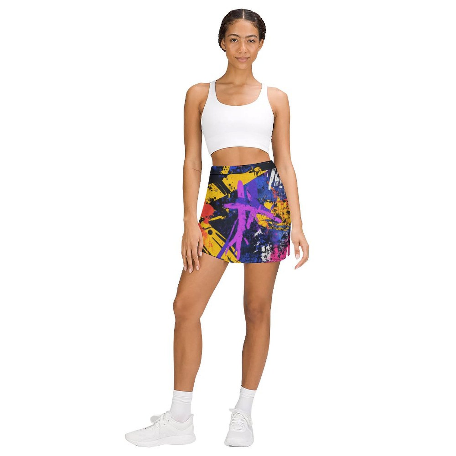 Falda pantalón Falda de línea A con bolsillo anti-vacío - Imagen 3