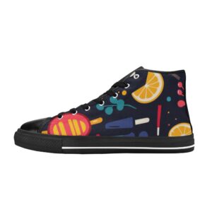 Zapatillas de verano de lona clásicas de caña alta para mujer (Modelo 017)