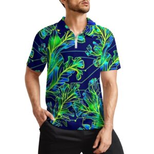 Ropa deportiva de manga corta Camiseta deportiva de manga corta con cremallera para hombre